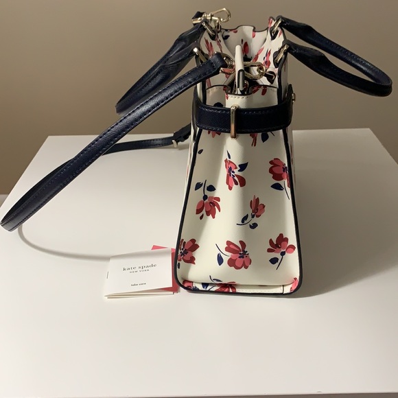 ♦️SOLD♦️Kate Spade Staci Medium Top Zip Satchel Tea Garden - Picture 7 of 11